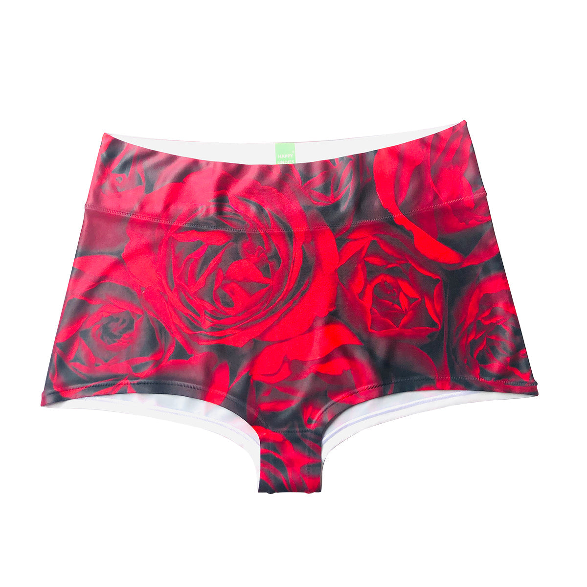 Plush Velvet Highwaist Pin Up Shorts in Red