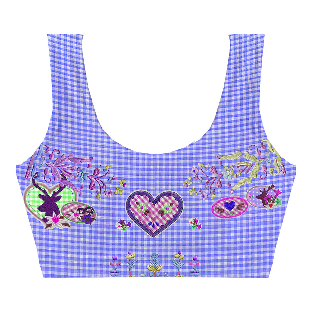 Alpine Purple Crop Top Back