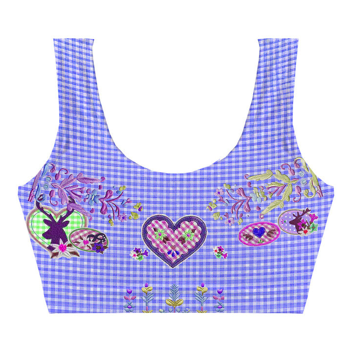 Alpine Purple Crop Top Front