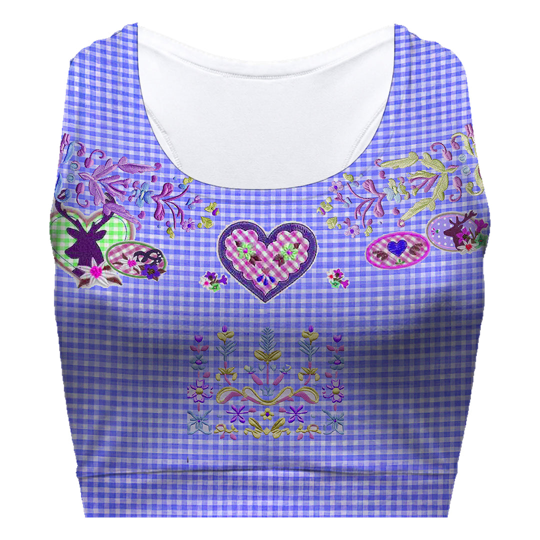 Alpine Purple Sport Bra Woman Underwear Beachwear Loungewear