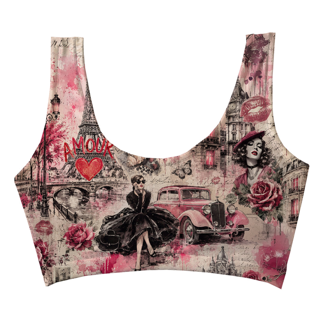 Amour Crop Top Woman Underwear Beachwear Loungewear