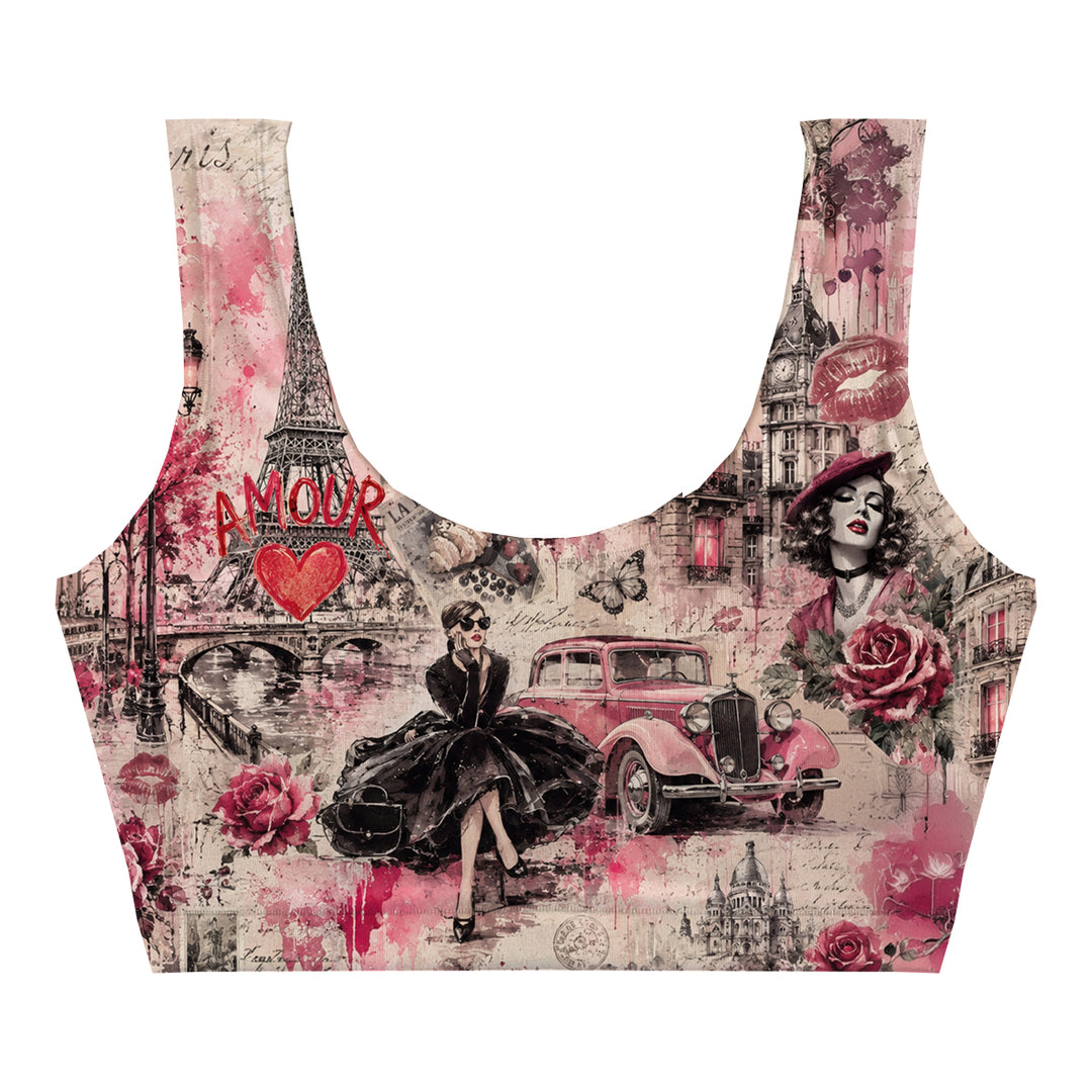 Amour Crop Top Woman Underwear Beachwear Loungewear