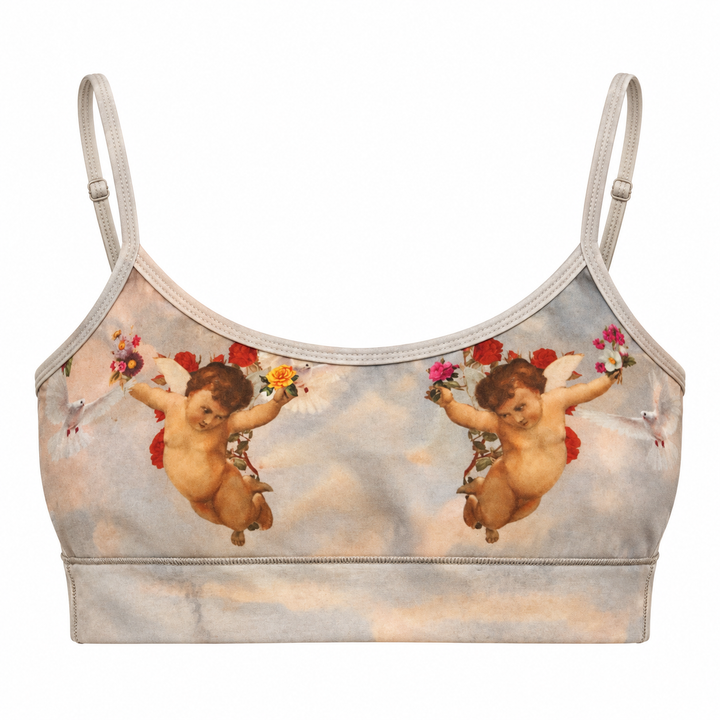 Angel In Paradise Top Maya – Vorderansicht mit zwei Engeln