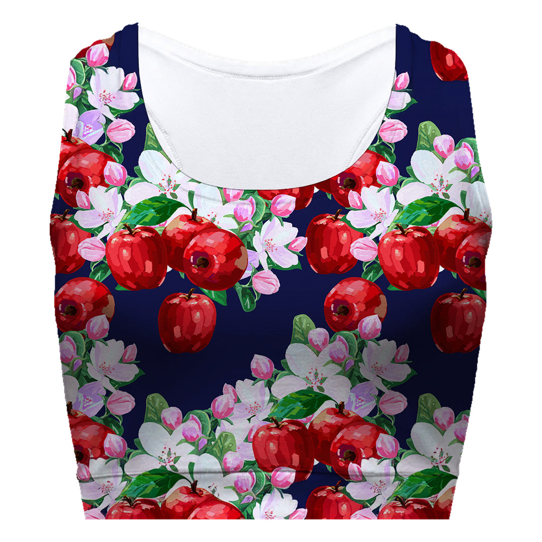 Apple Garden Sport Bra Woman Underwear Beachwear Loungewear