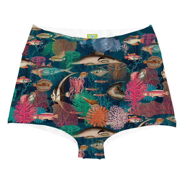 Aquarium Highwaist Woman Underwear Beachwear Loungewear