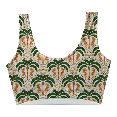 Asian Leopard Crop Top Front
