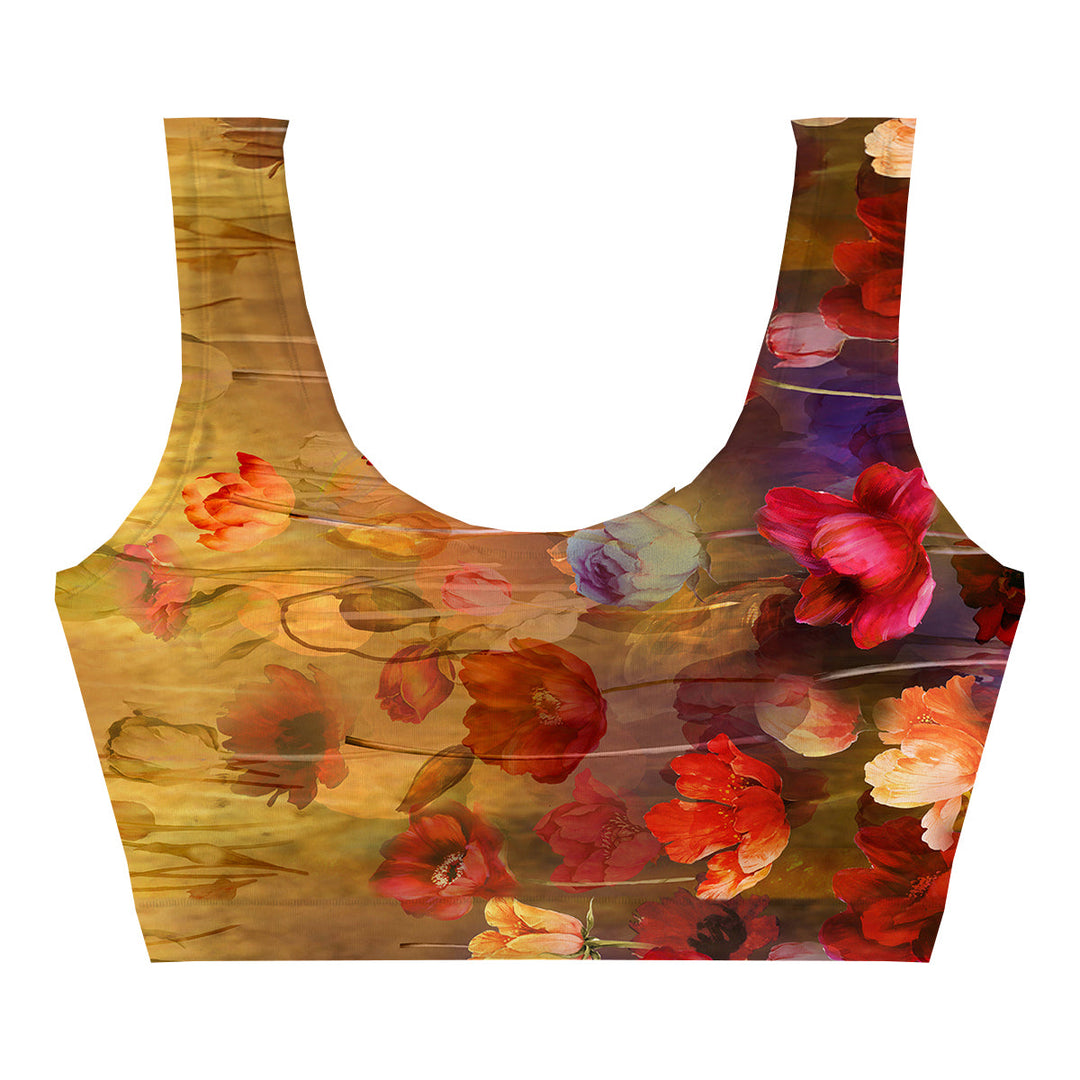 Autumn Comes Crop Top Front