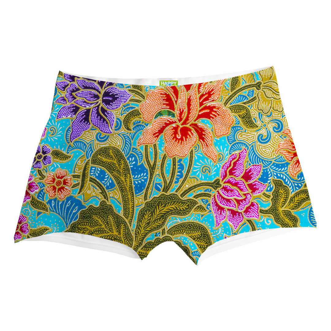Bali Flowers Boxer Front
