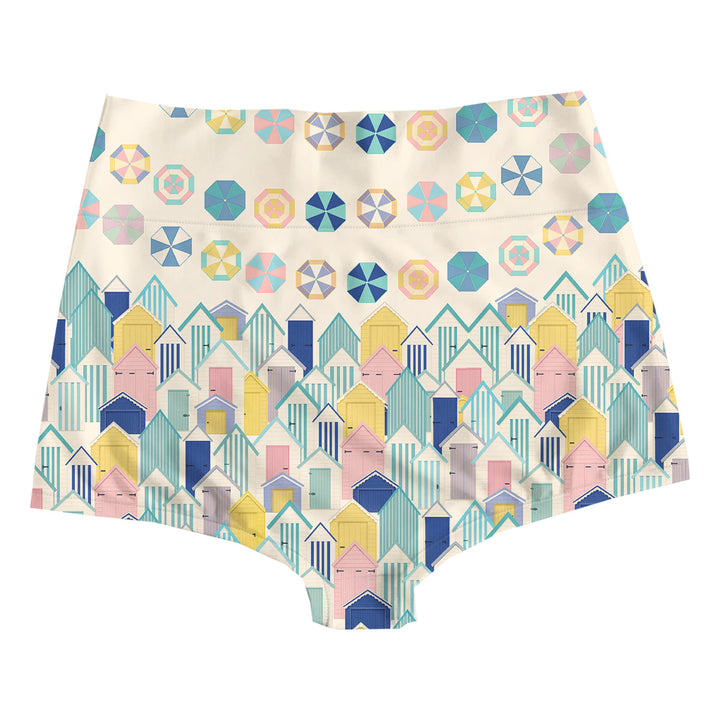 Beach Huts Highwaist Woman Underwear Beachwear Loungewear