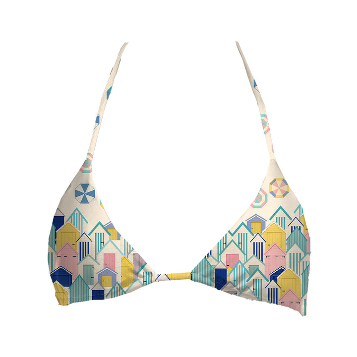 Beach Huts Top Triangle Woman Underwear Beachwear Loungewear