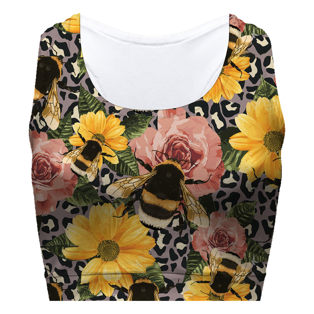 Bee Lovers Sport Bra Woman Underwear Beachwear Loungewear