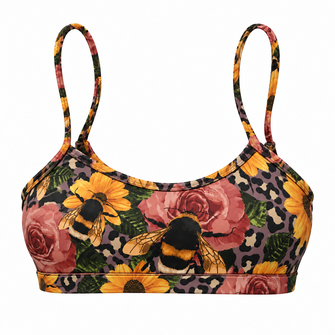 Bee Lovers Top Maya – Vorderansicht mit schmalem Bund und räumlicher Form