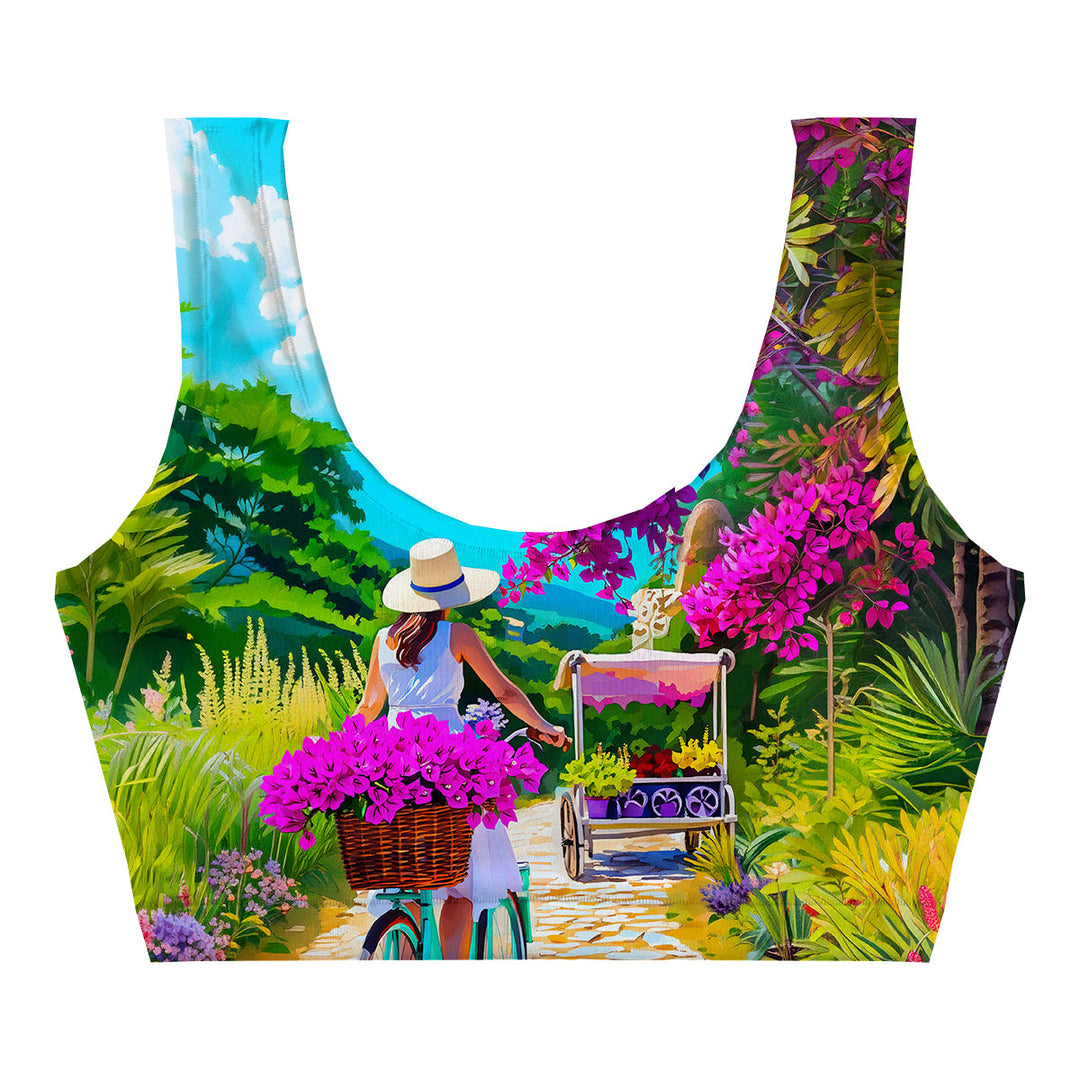 Bella Via Crop Top Woman Underwear Beachwear Loungewear
