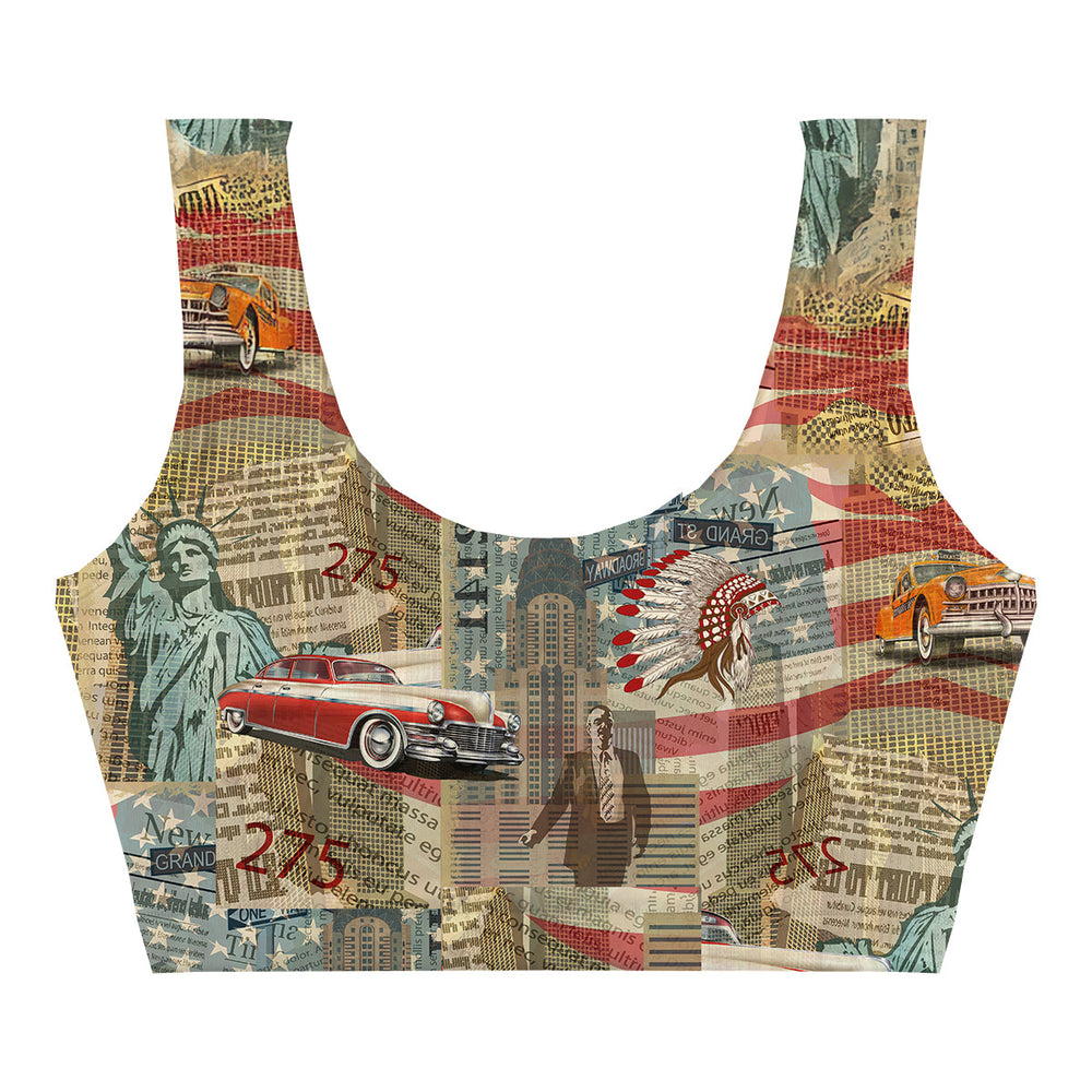 Big Apple Crop Top Back