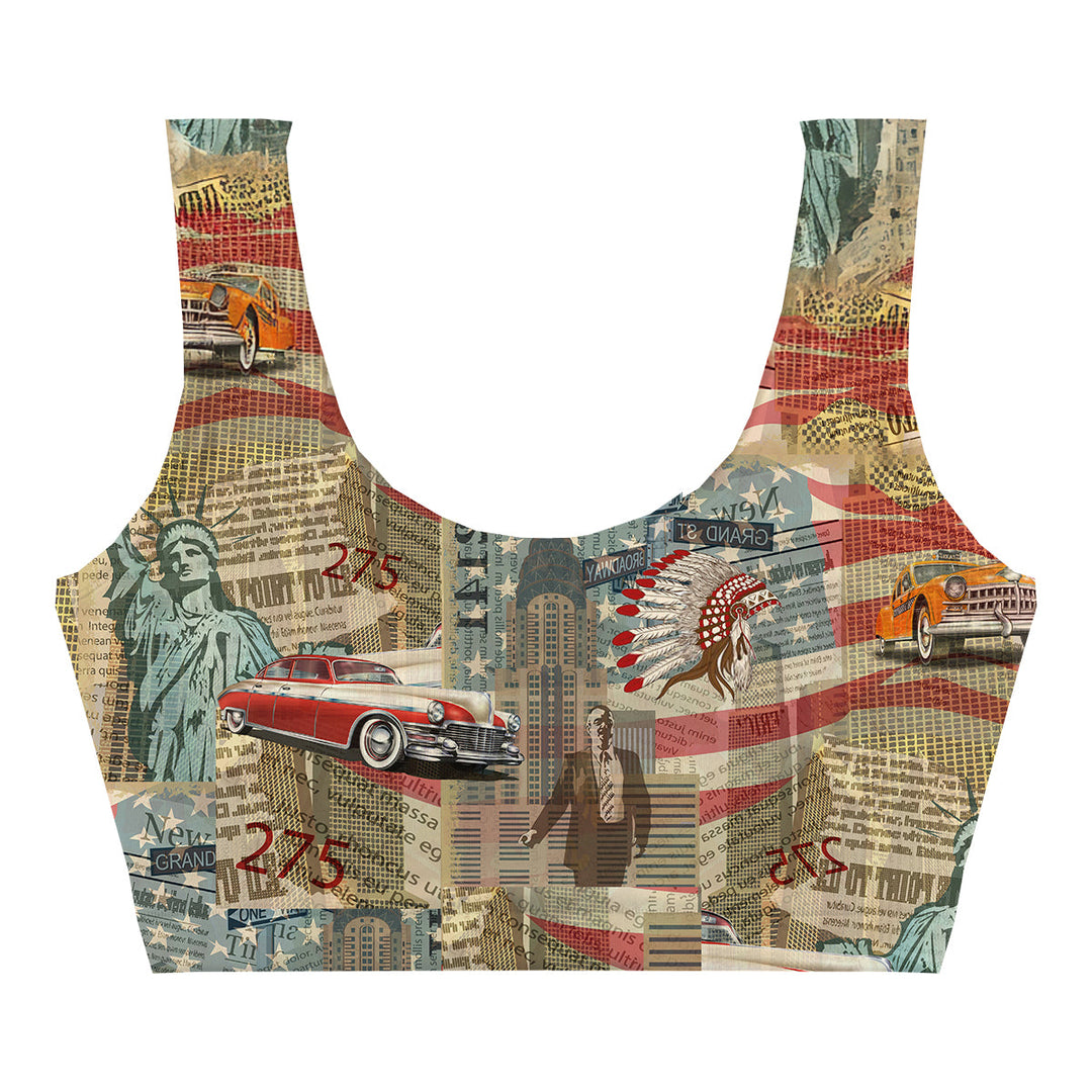 Big Apple Crop Top Back