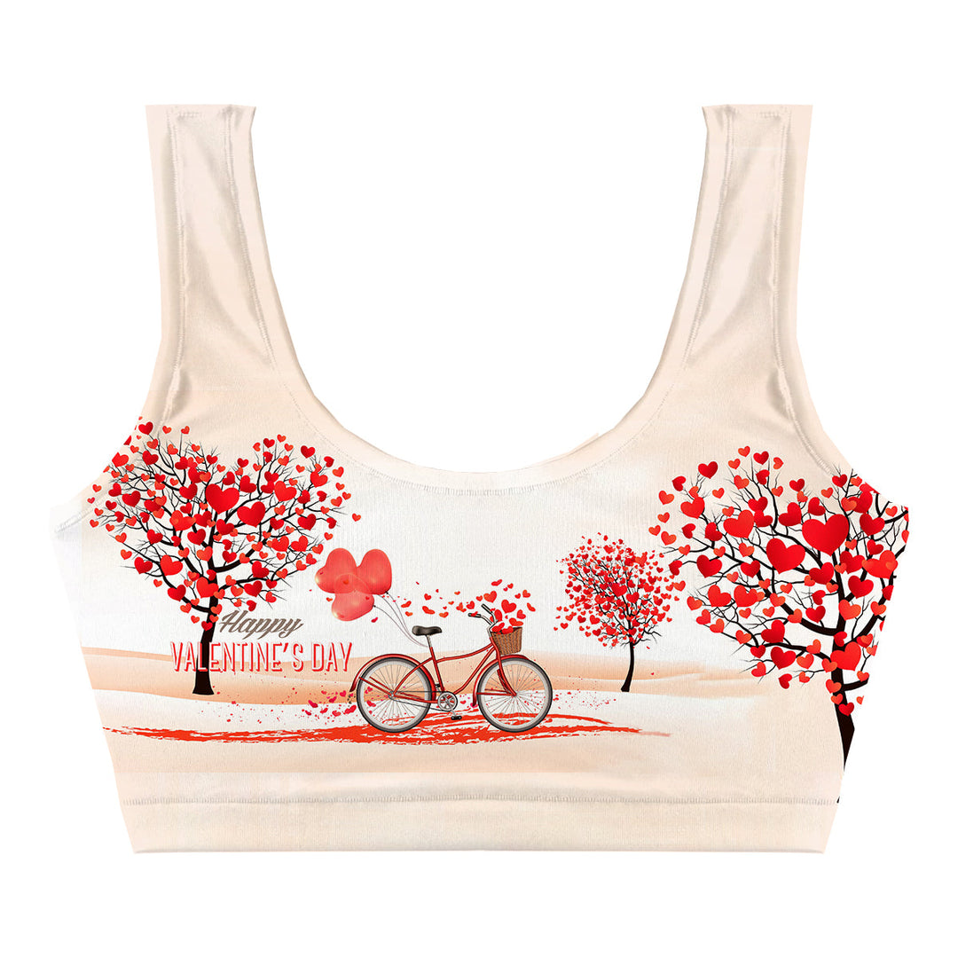 Bike Of Love Crop Top Front