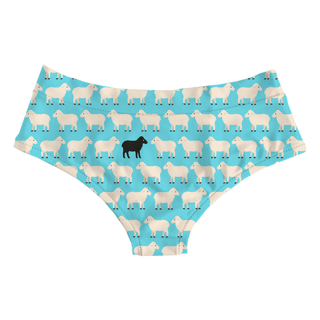 Black Sheep Blue Hipster Woman Underwear Beachwear Loungewear