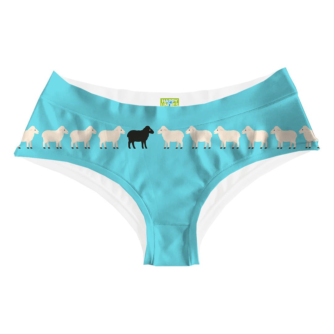 Black Sheep Blue Hipster Woman Underwear Beachwear Loungewear