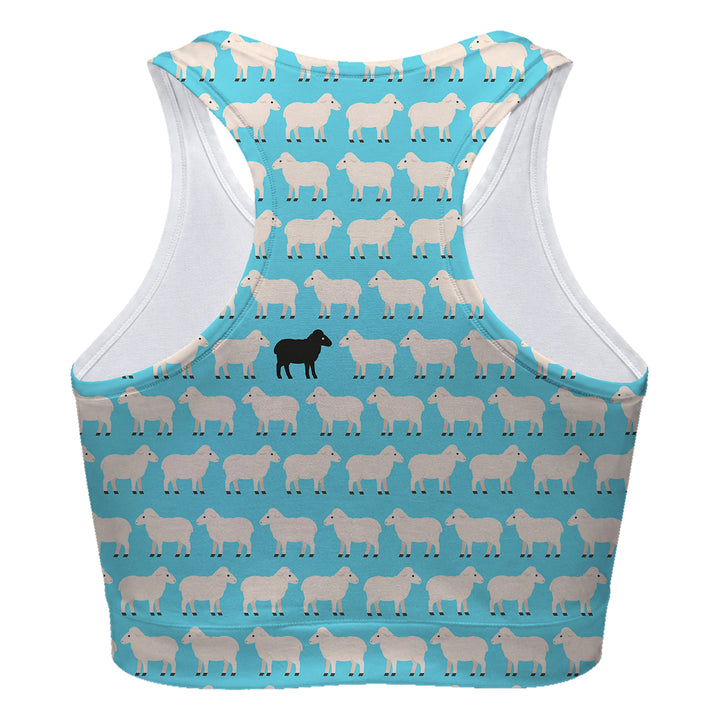 Black Sheep Blue Sport Bra Woman Underwear Beachwear Loungewear