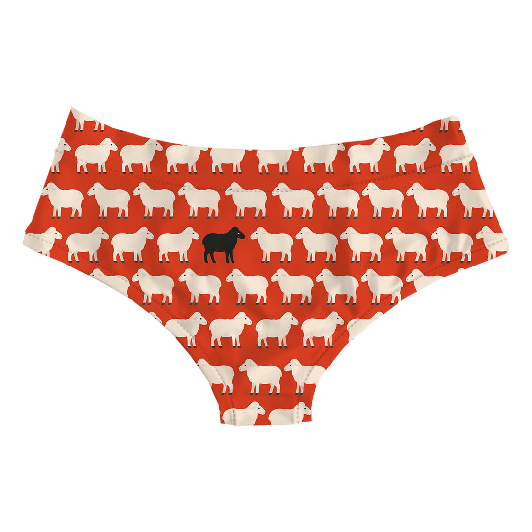 Black Sheep Red Hipster Woman Underwear Beachwear Loungewear