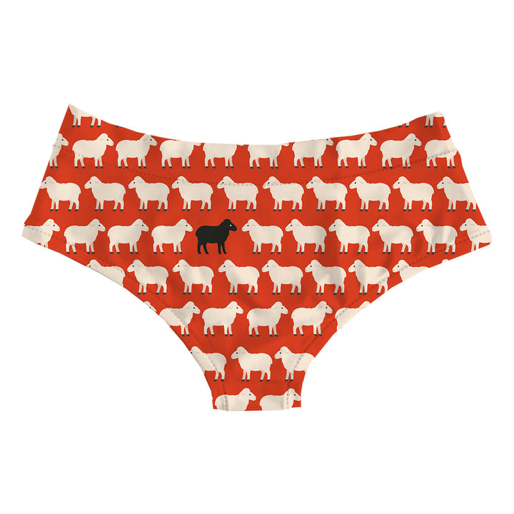 Black Sheep Red Hipster Woman Underwear Beachwear Loungewear