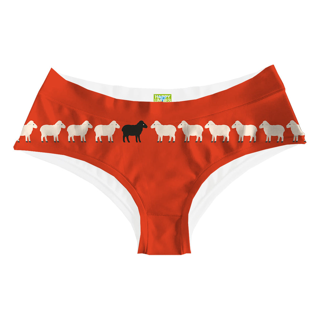 Black Sheep Red Hipster Woman Underwear Beachwear Loungewear