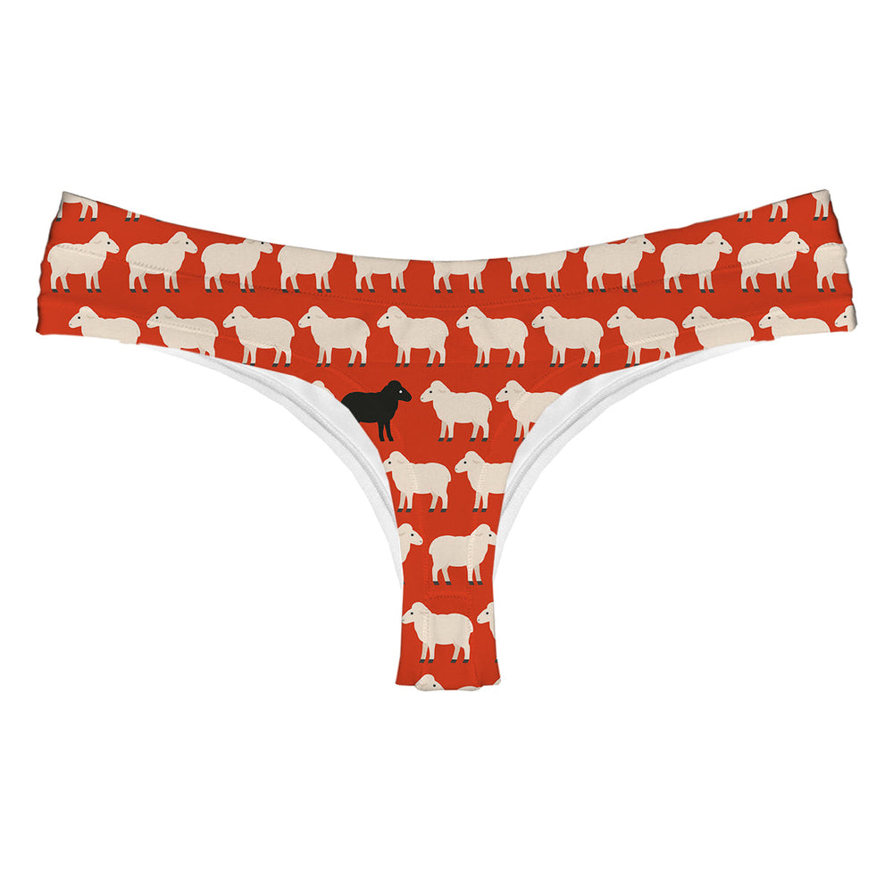 Black Sheep Red String Woman Underwear Beachwear Loungewear
