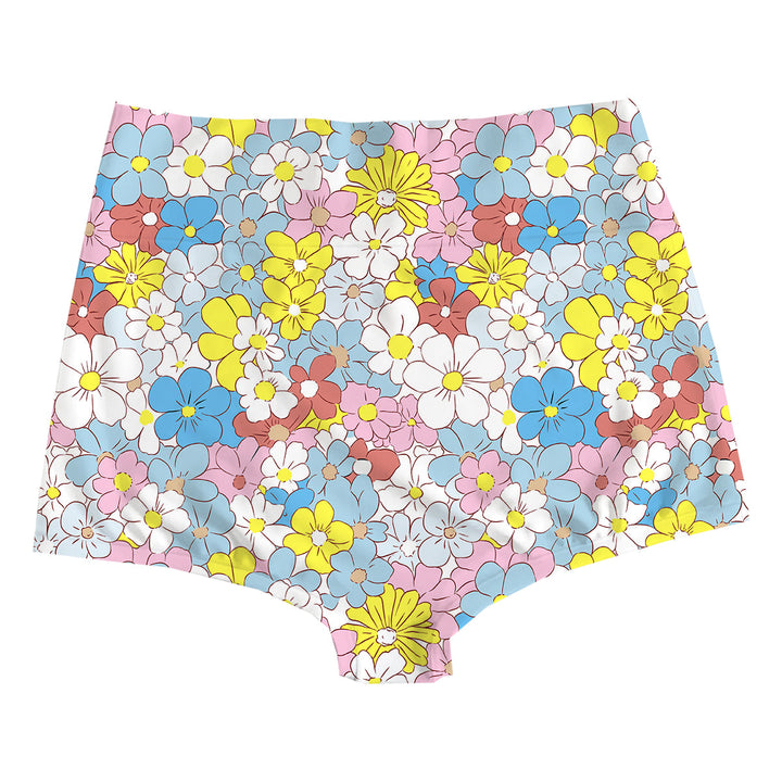 Blue Daisy Highwaist Back
