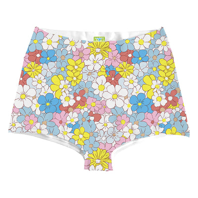 Blue Daisy Highwaist Front