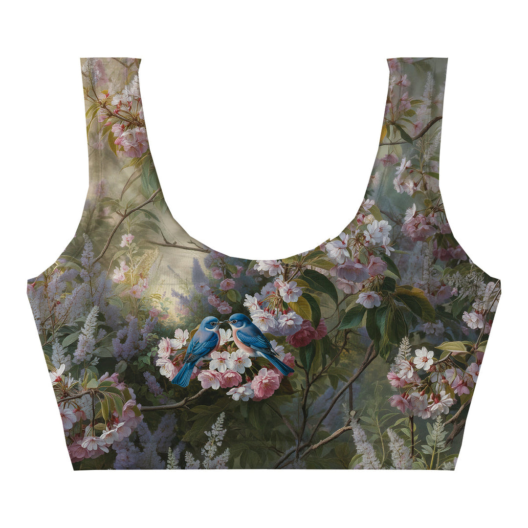 Blue Embrace Crop Top Woman Underwear Beachwear Loungewear
