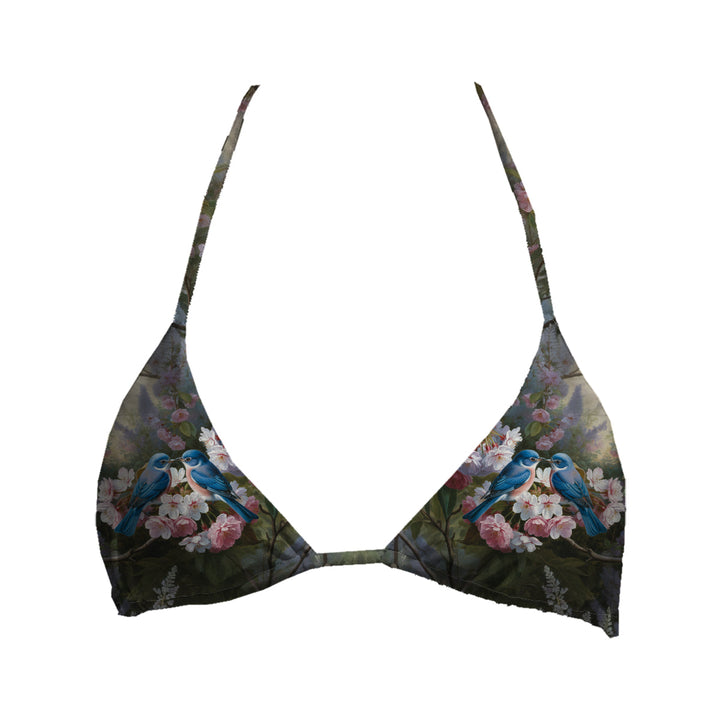 Blue Embrace Top Triangle Woman Underwear Beachwear Loungewear