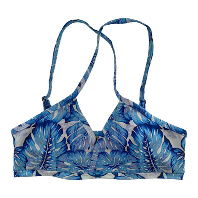 Blue Leaves Top Cross Front