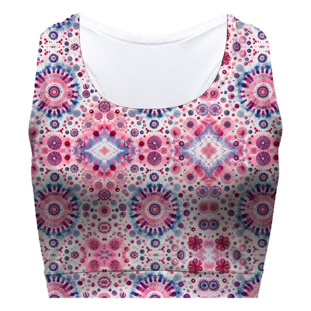 Boho Bloom Sport Bra Woman Underwear Beachwear Loungewear