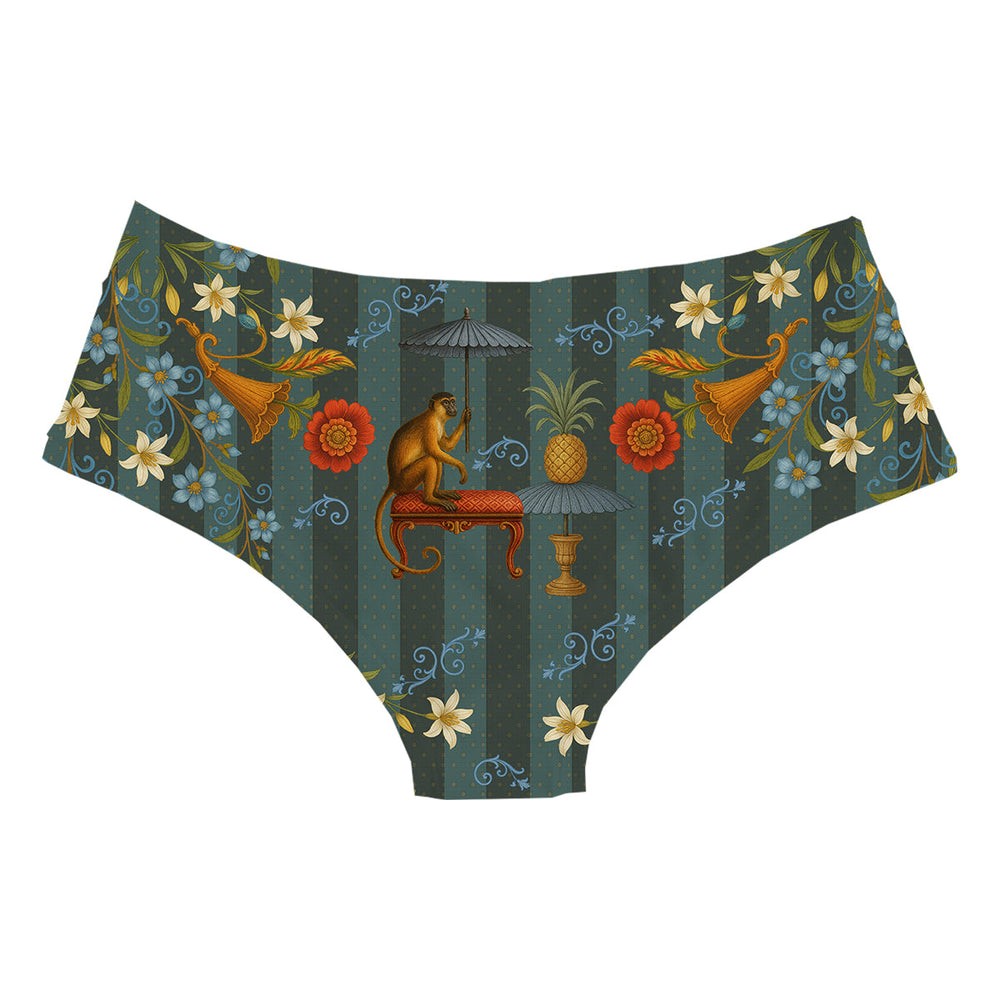 Botanic Monkey Hipster Woman Underwear Beachwear Loungewear