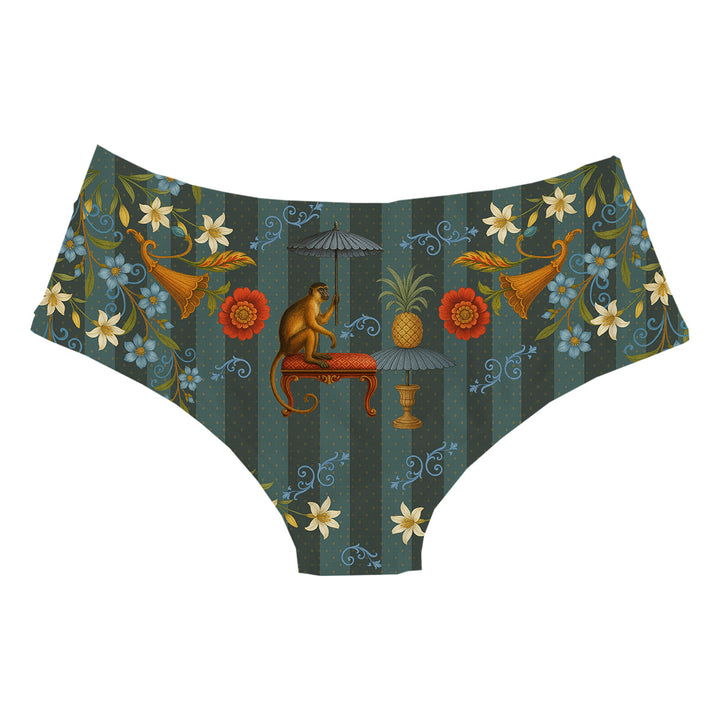 Botanic Monkey Hipster Woman Underwear Beachwear Loungewear