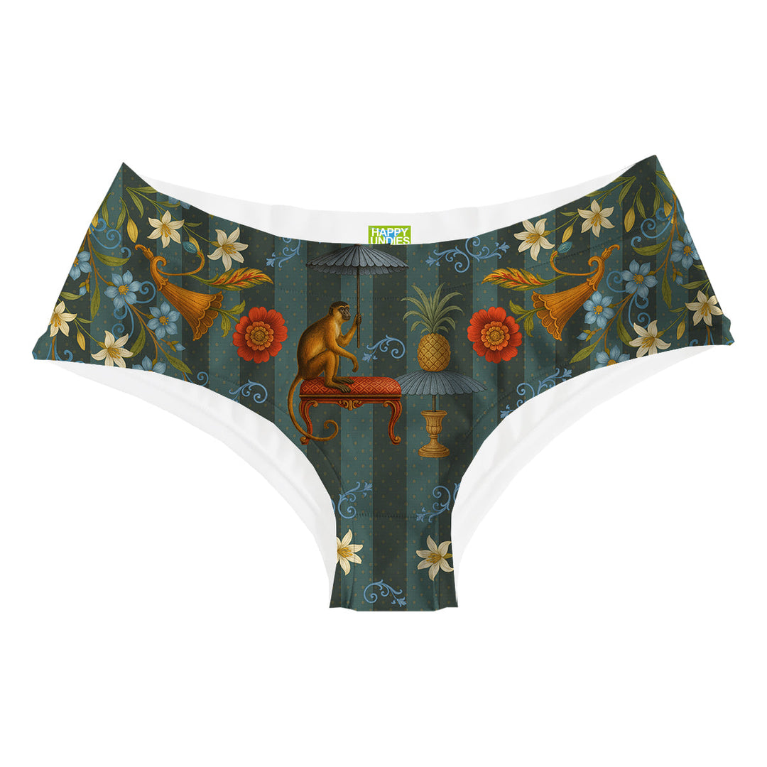 Botanic Monkey Hipster Woman Underwear Beachwear Loungewear