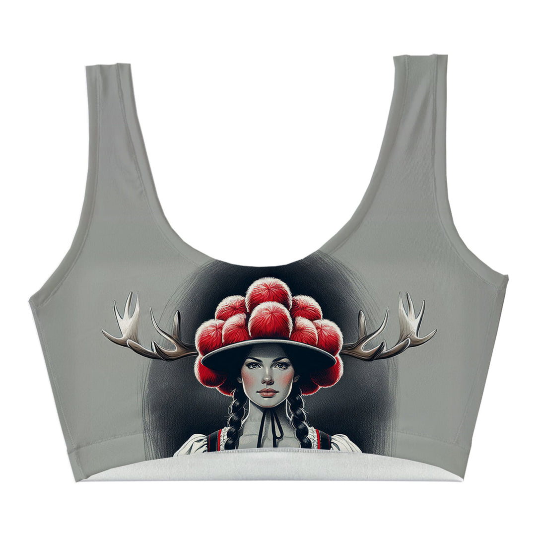 Bowler Maiden Crop Top Woman Underwear Beachwear Loungewear