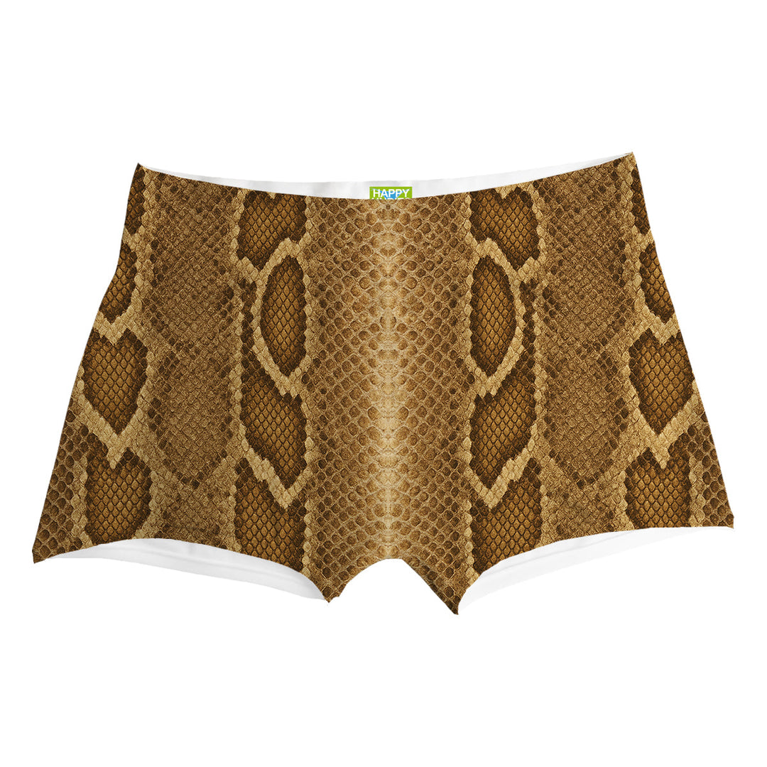 Brown Phyton Boxer Man Underwear Beachwear Loungewear