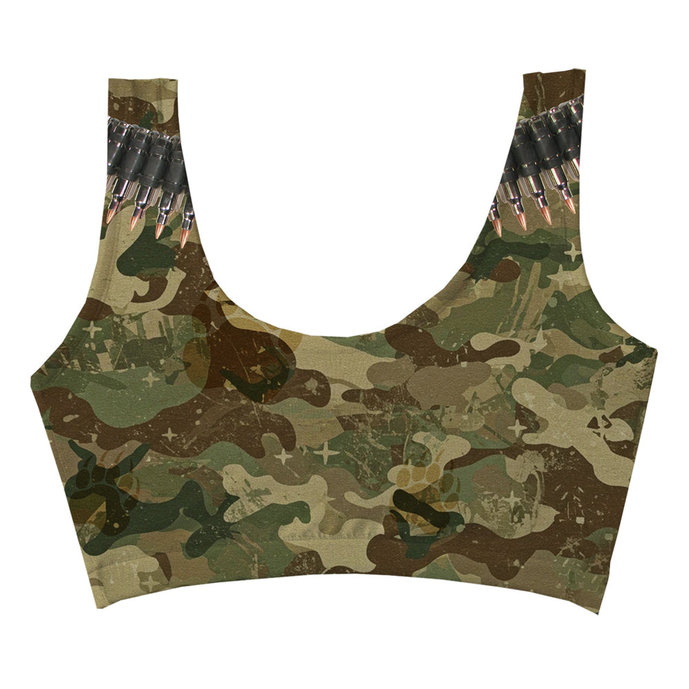 Bullet Hunter Crop Top Woman Underwear Beachwear Loungewear