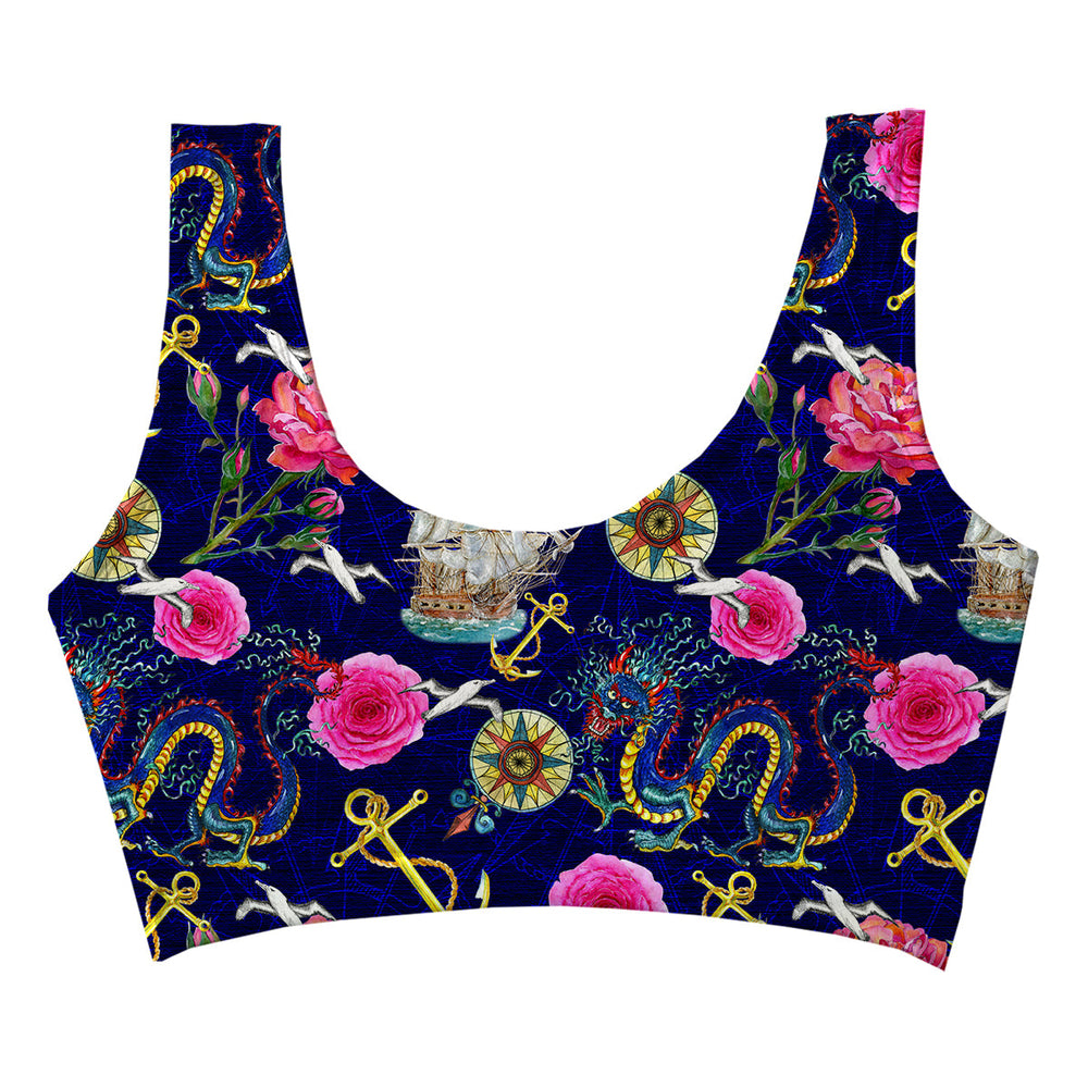 Captain Club Crop Top Woman Underwear Beachwear Loungewear