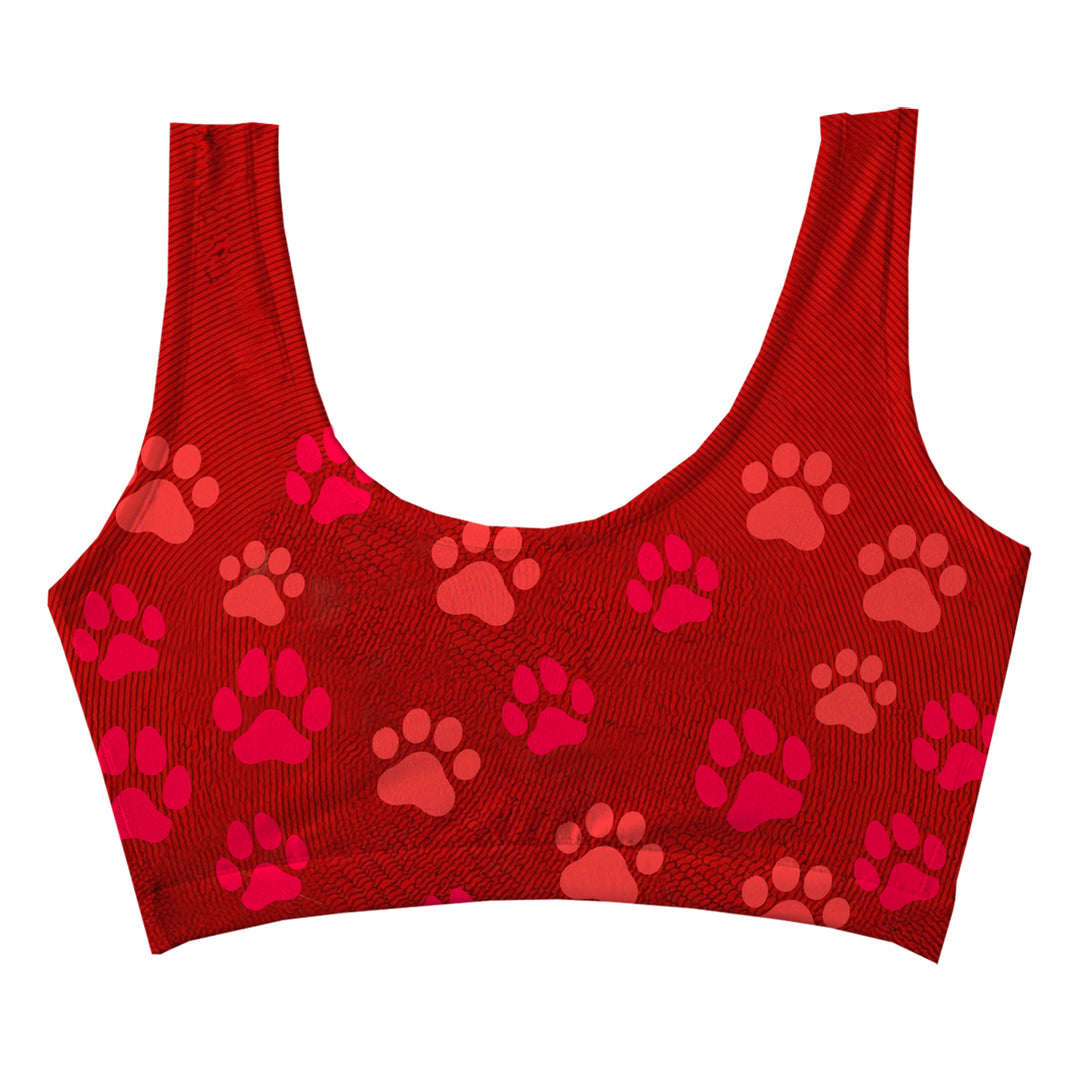 Cat And Dog Crop Top Woman Underwear Beachwear Loungewear