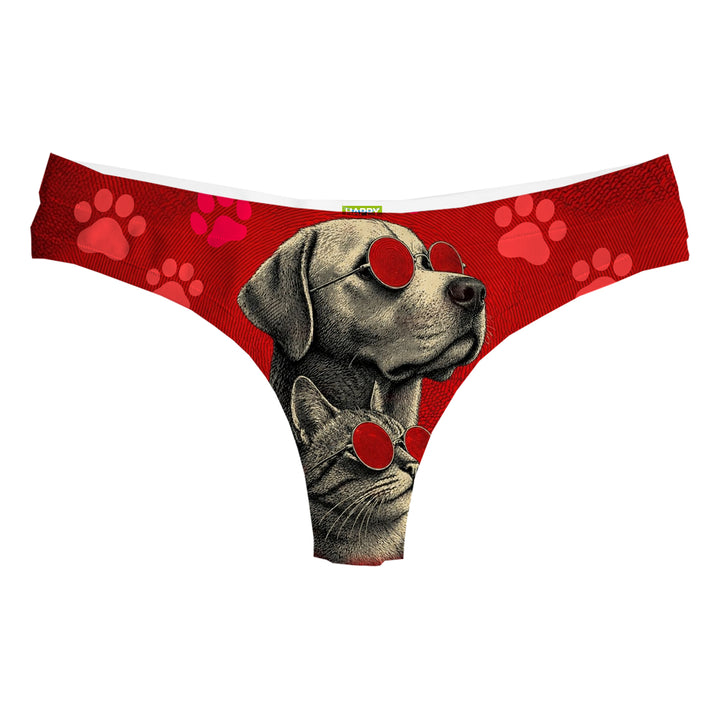 Cat And Dog String Woman Underwear Beachwear Loungewear