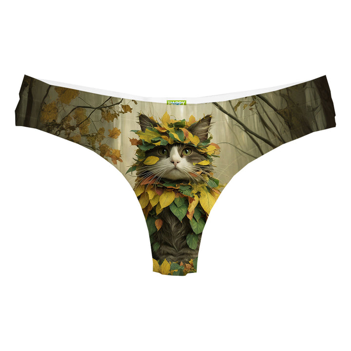 Cat Fall String Woman Underwear Beachwear Loungewear