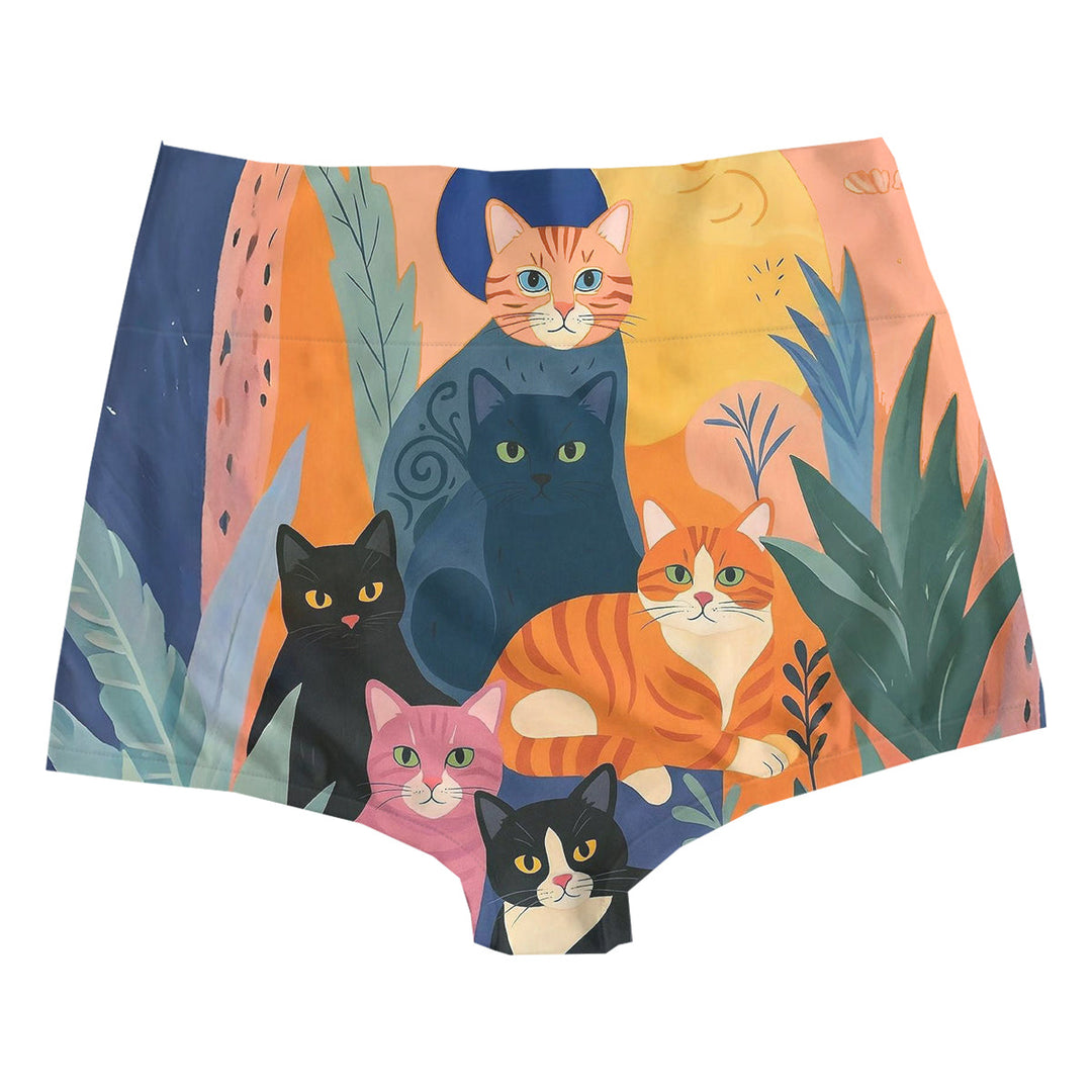 Catty Highwaist Woman Underwear Beachwear Loungewear