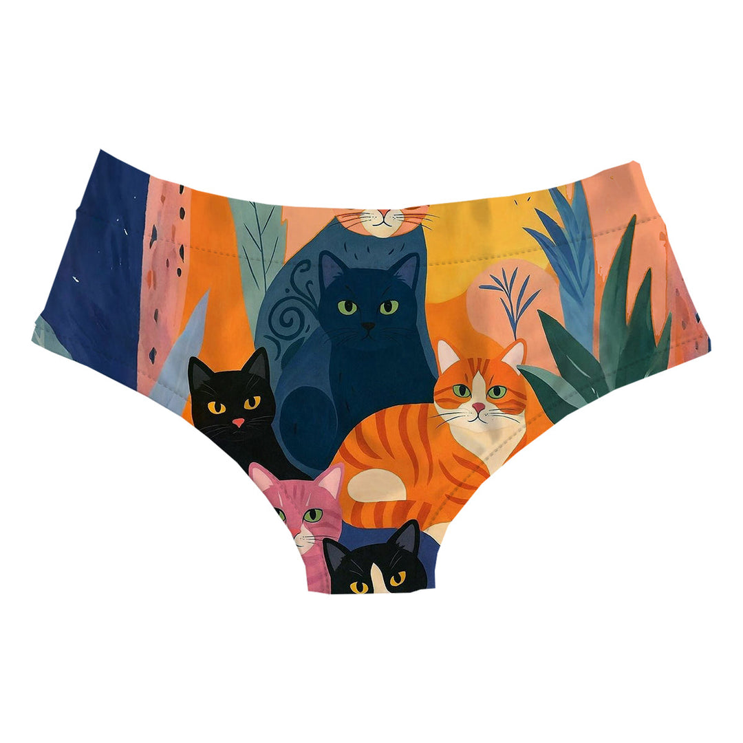 Catty Hipster Woman Underwear Beachwear Loungewear