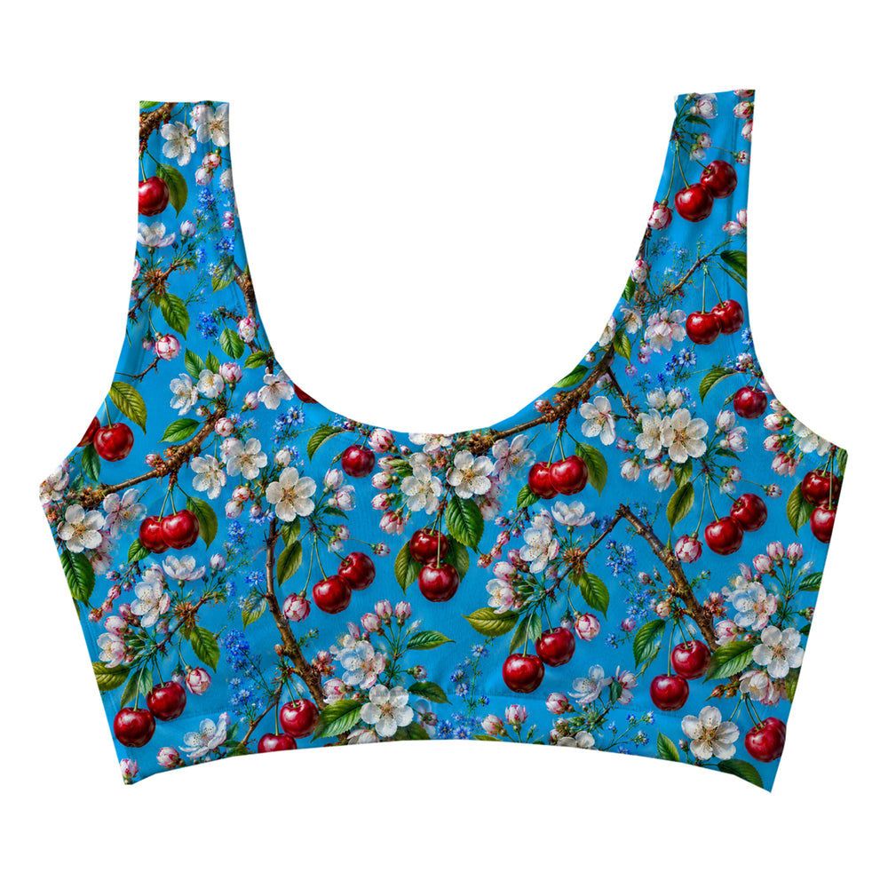 Cherry Crop Top Woman Underwear Beachwear Loungewear