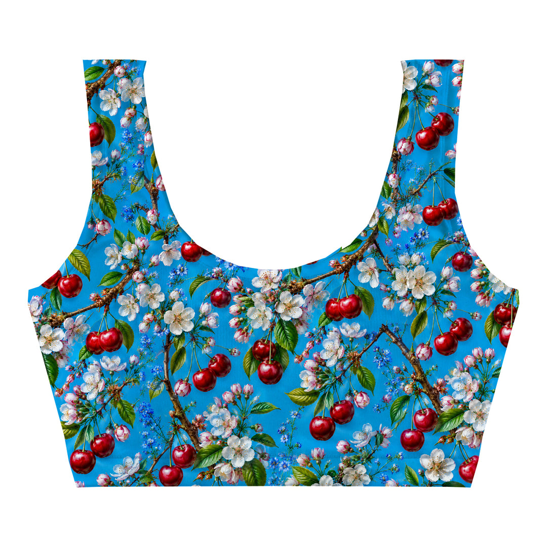 Cherry Crop Top Woman Underwear Beachwear Loungewear