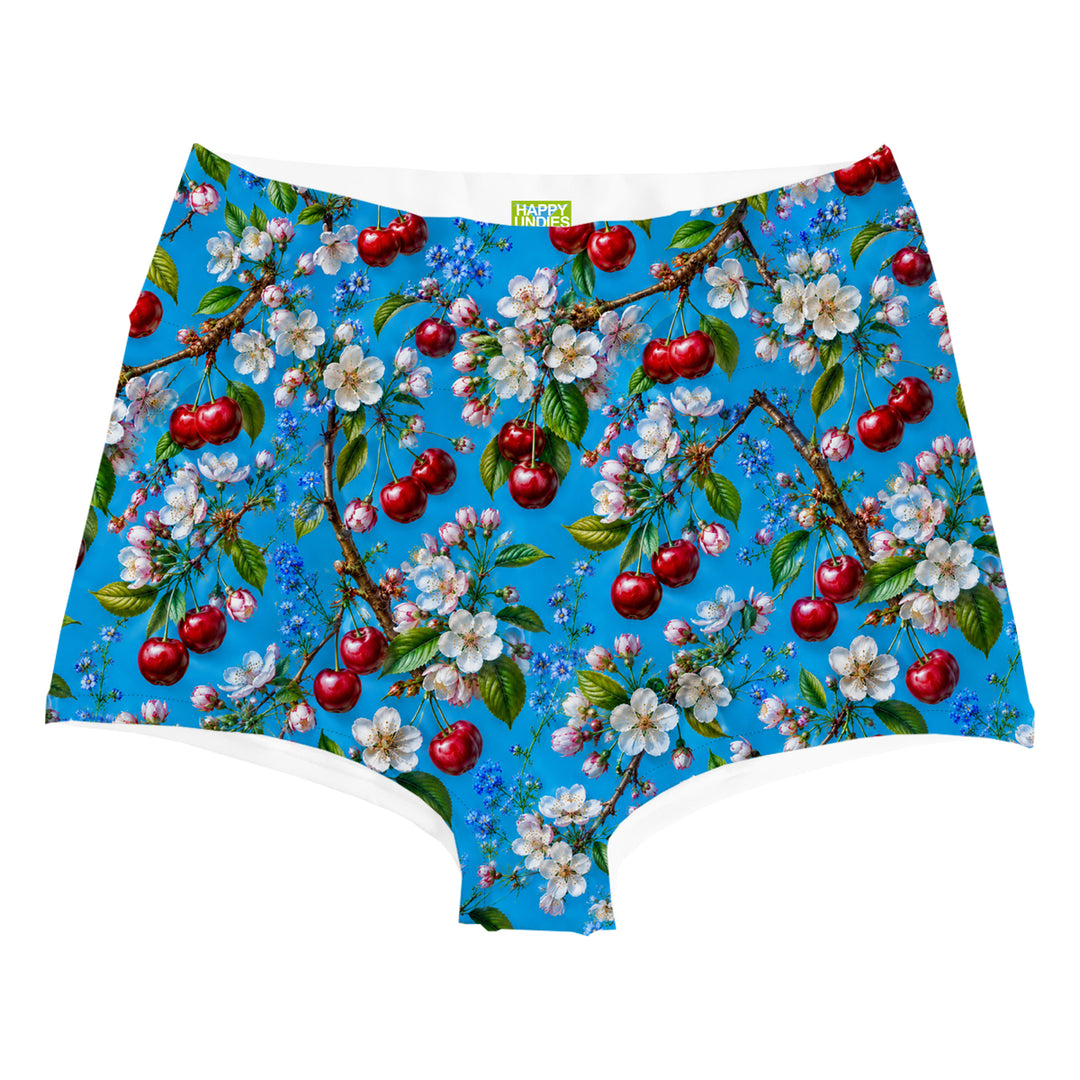 Cherry Highwaist Woman Underwear Beachwear Loungewear