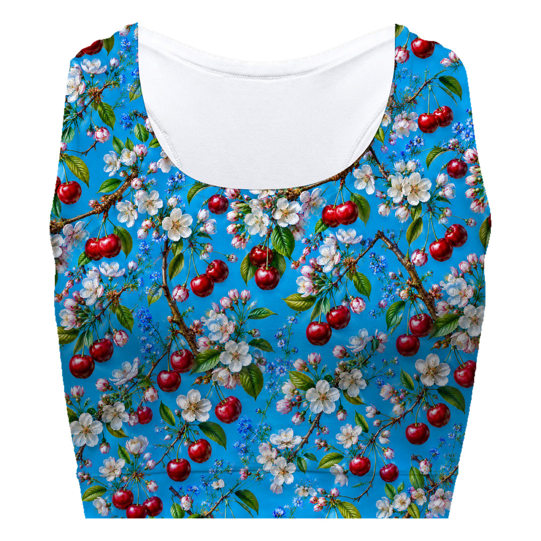 Cherry Sport Bra Woman Underwear Beachwear Loungewear