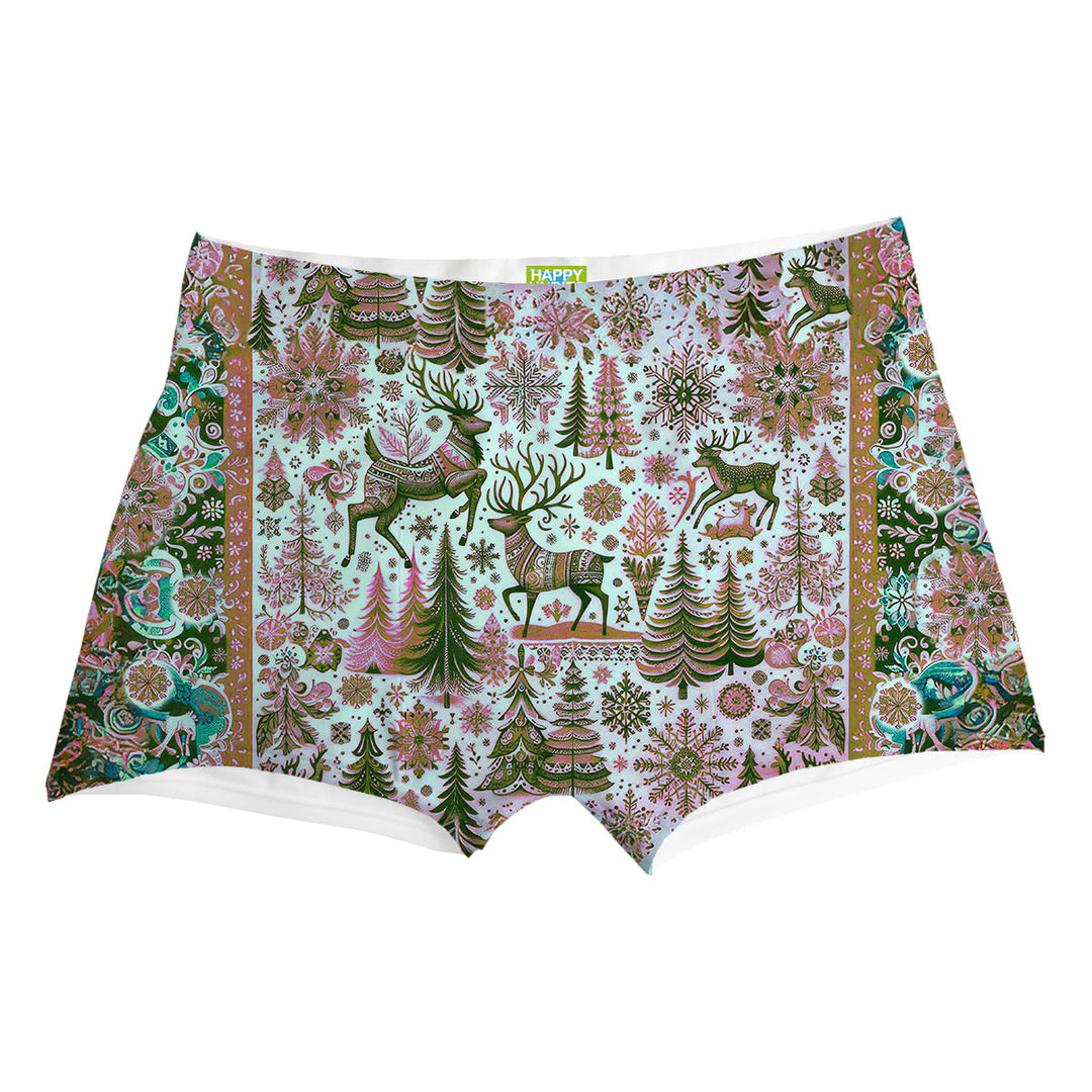 Christmas Deer Boxer Man Underwear Beachwear Loungewear